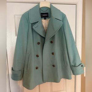 Lands End Baby Blue Pea Coat